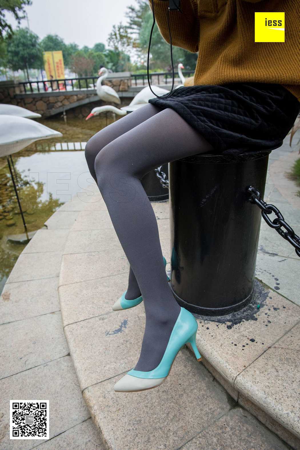 图片[43]-[IESS异思趣向] 2018.03.30 丝享家201：《厚灰丝与蓝色高跟》婉萍 在线浏览 – 速更版-美库