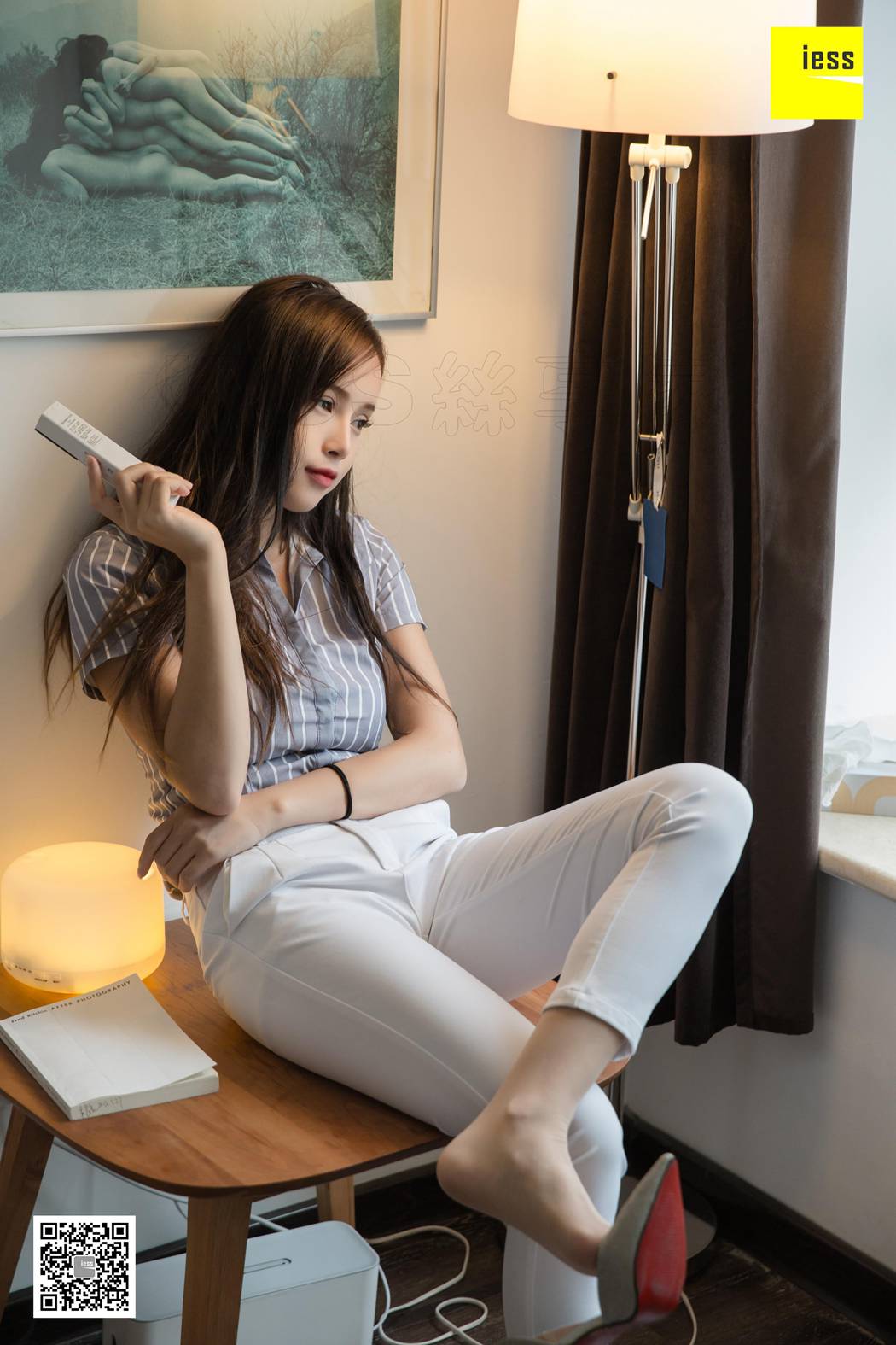 图片[55]-[IESS异思趣向] 2019.03.11 丝享家438：《小羽OL白长裤》小羽 在线浏览 – 速更版-美库