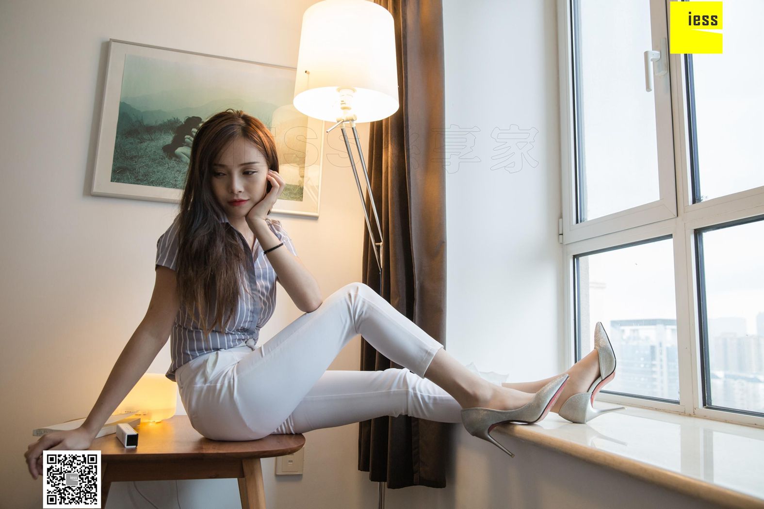 图片[44]-[IESS异思趣向] 2019.03.11 丝享家438：《小羽OL白长裤》小羽 在线浏览 – 速更版-美库