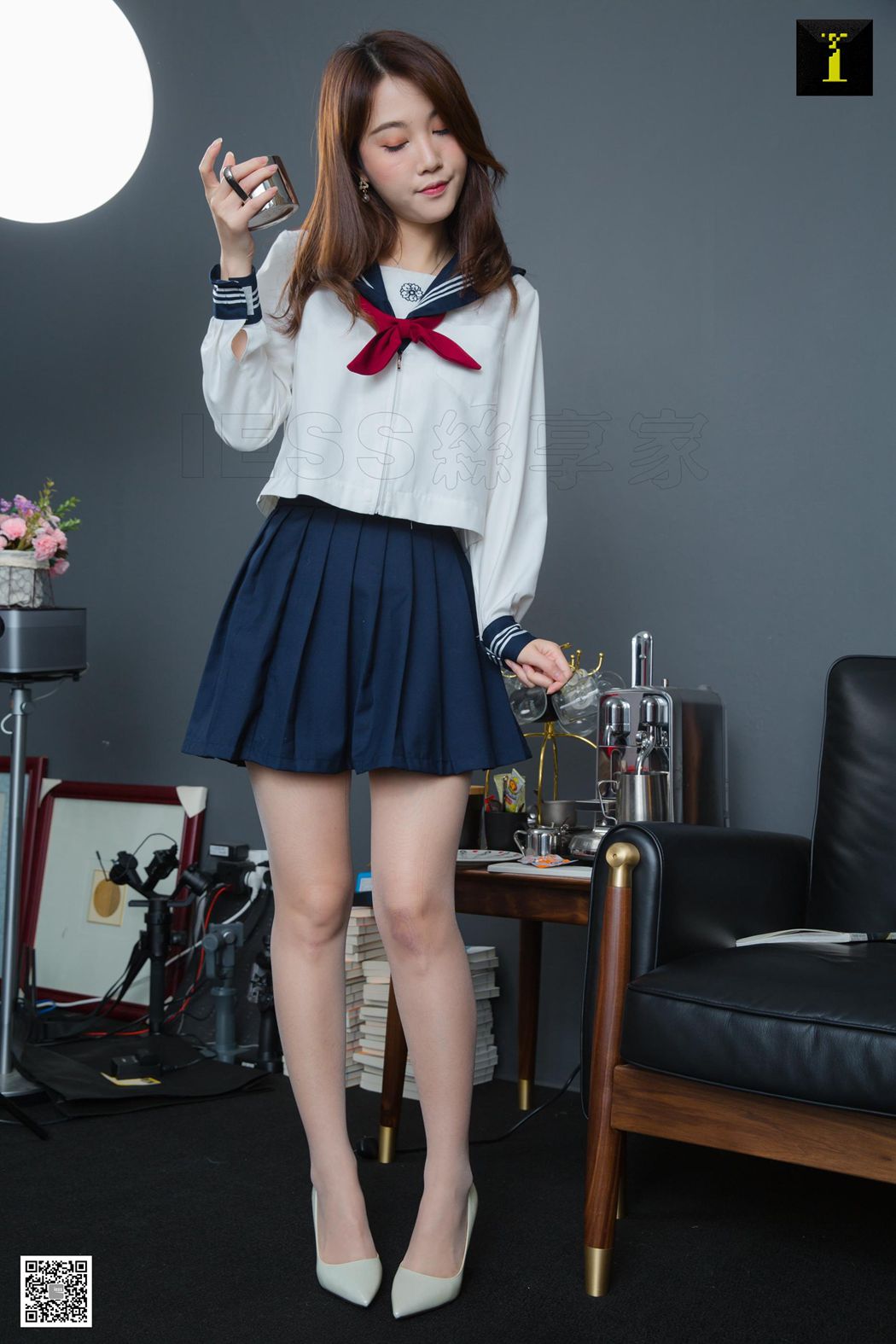 图片[66]-[IESS异思趣向] 2019.04.30 丝享家474：《梓琪JK终现梨涡》梓琪 在线浏览 – 速更版-美库