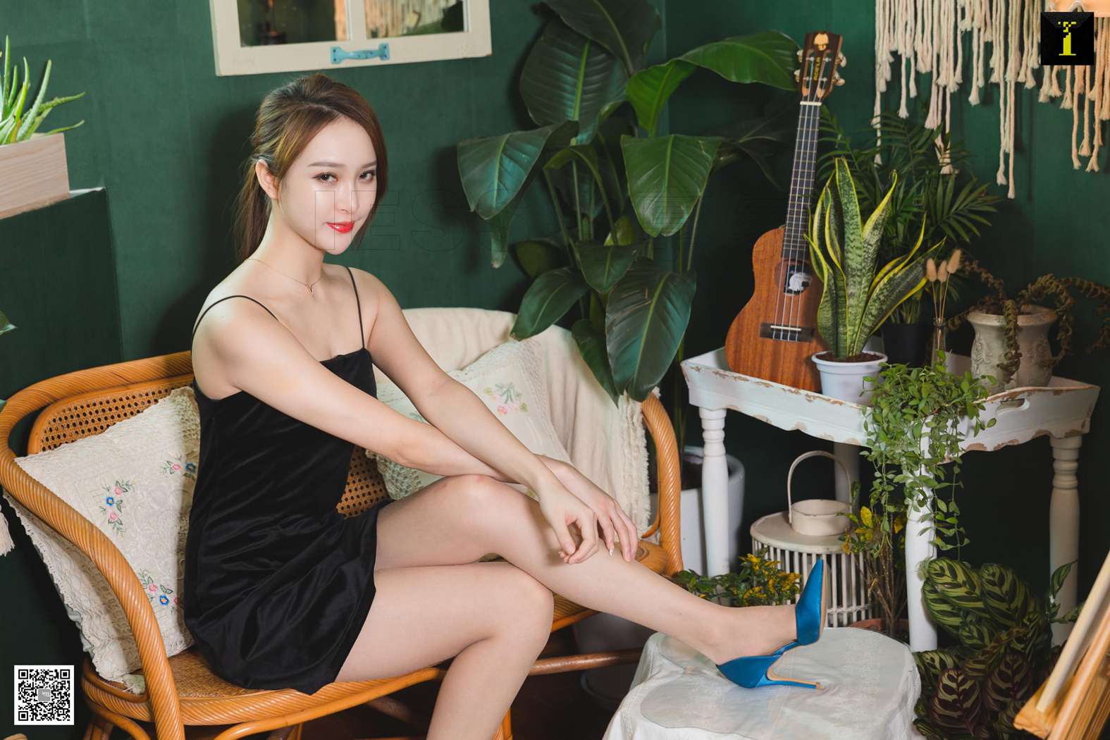 图片[74]-[IESS异思趣向] 2019.06.18 丝享家509：《云芝绸面蓝色高跟》云芝 在线浏览 – 速更版-美库