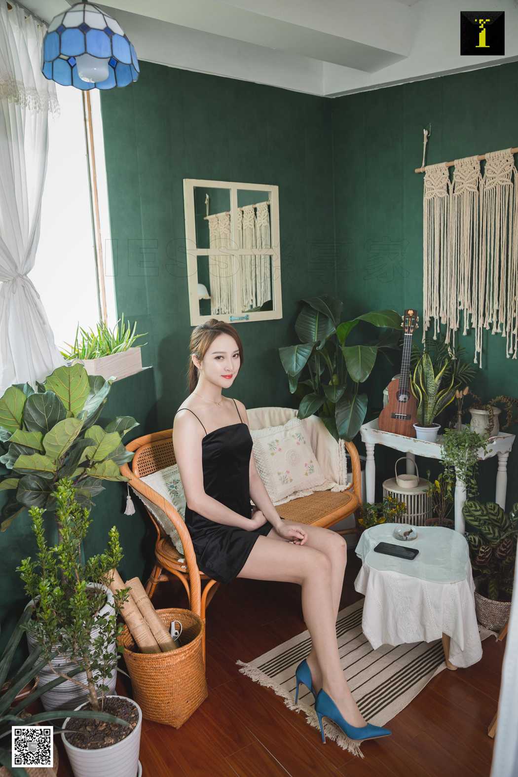 图片[67]-[IESS异思趣向] 2019.06.18 丝享家509：《云芝绸面蓝色高跟》云芝 在线浏览 – 速更版-美库