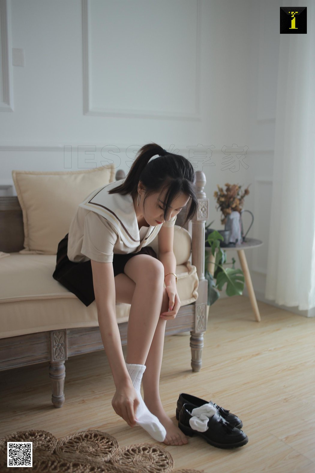 图片[33]-[IESS异思趣向] 2019.08.21 丝享家555：小衫《小衫初尝JK棉袜》 在线浏览 – 速更版-美库