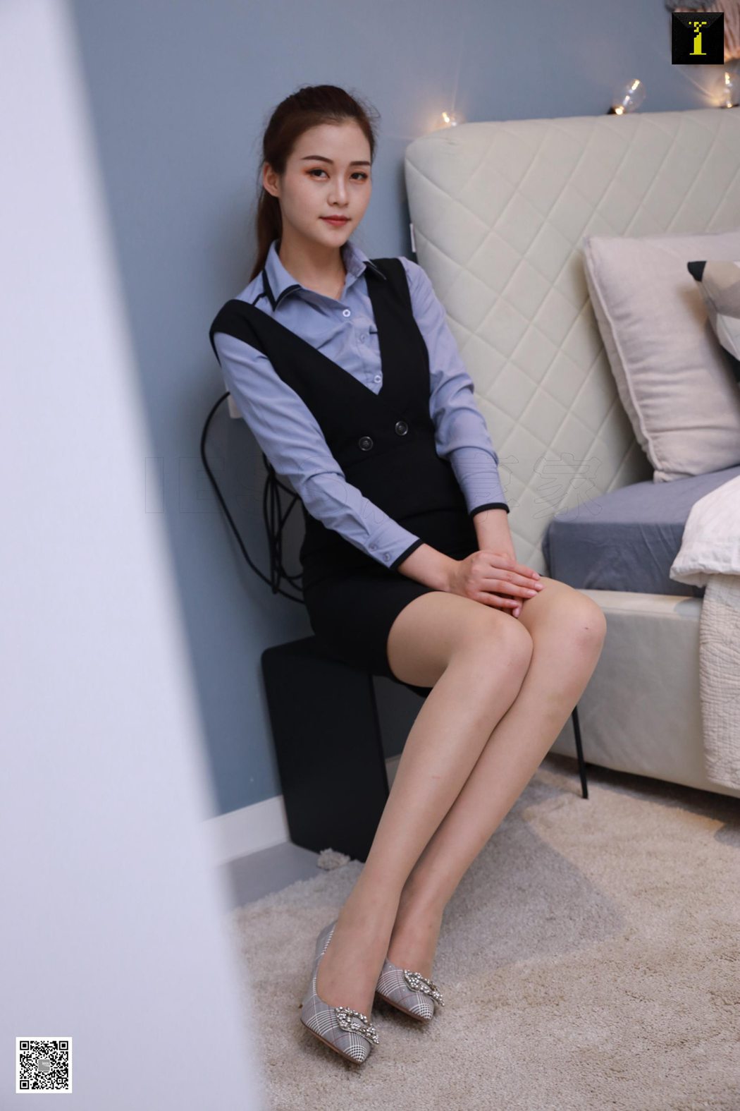 图片[10]-[IESS异思趣向] 2019.12.26 丝享家646：九妹《床边午休的同事》在线浏览 – 速更版-美库