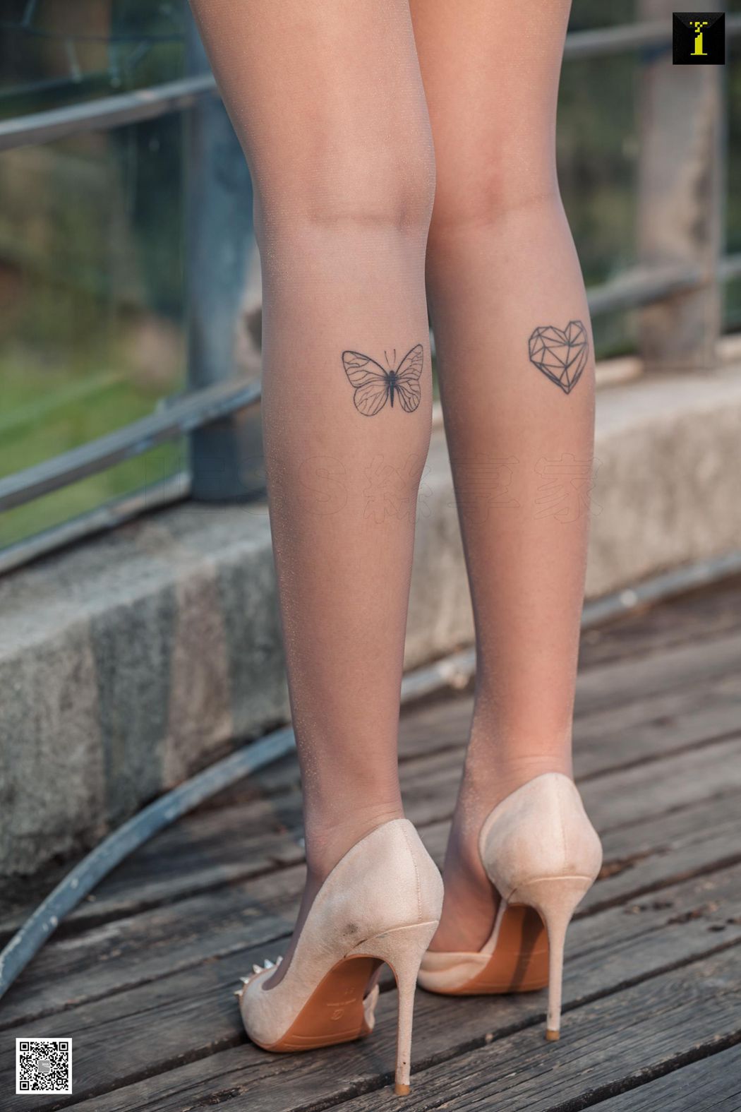 图片[31]-[IESS异思趣向] 2020.01.11 丝享家 656  可乐《灰丝下的可爱纹身》在线浏览 – 速更版-美库