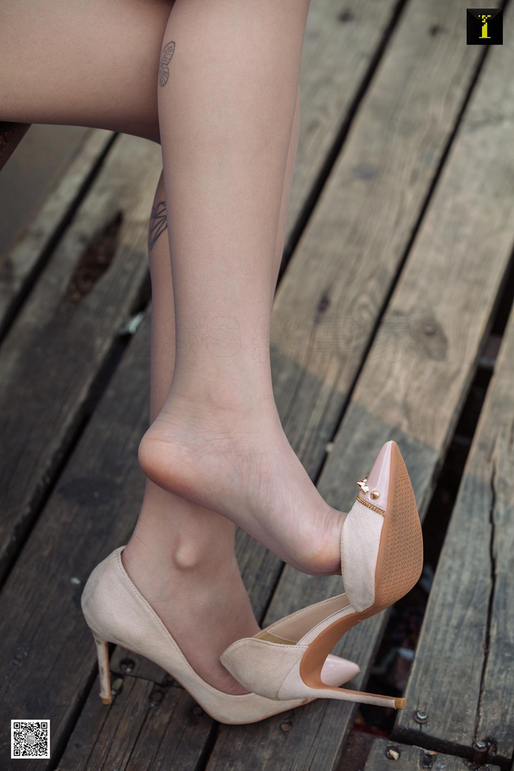 图片[61]-[IESS异思趣向] 2020.01.11 丝享家 656  可乐《灰丝下的可爱纹身》在线浏览 – 速更版-美库