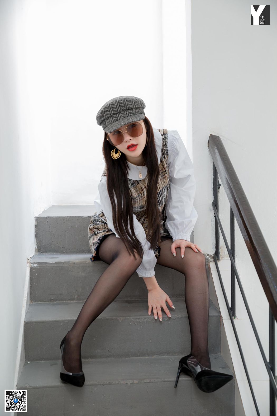 图片[17]-[IESS异思趣向] 2020.04.22 丝享家 725：喵姐《玩味格子套装》在线浏览 – 速更版-美库