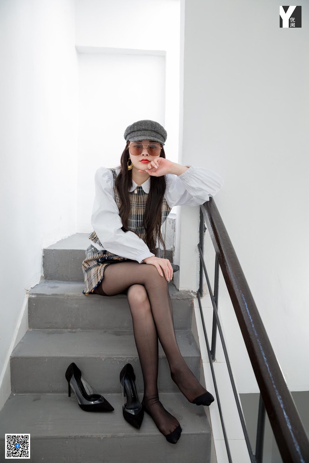 图片[21]-[IESS异思趣向] 2020.04.22 丝享家 725：喵姐《玩味格子套装》在线浏览 – 速更版-美库