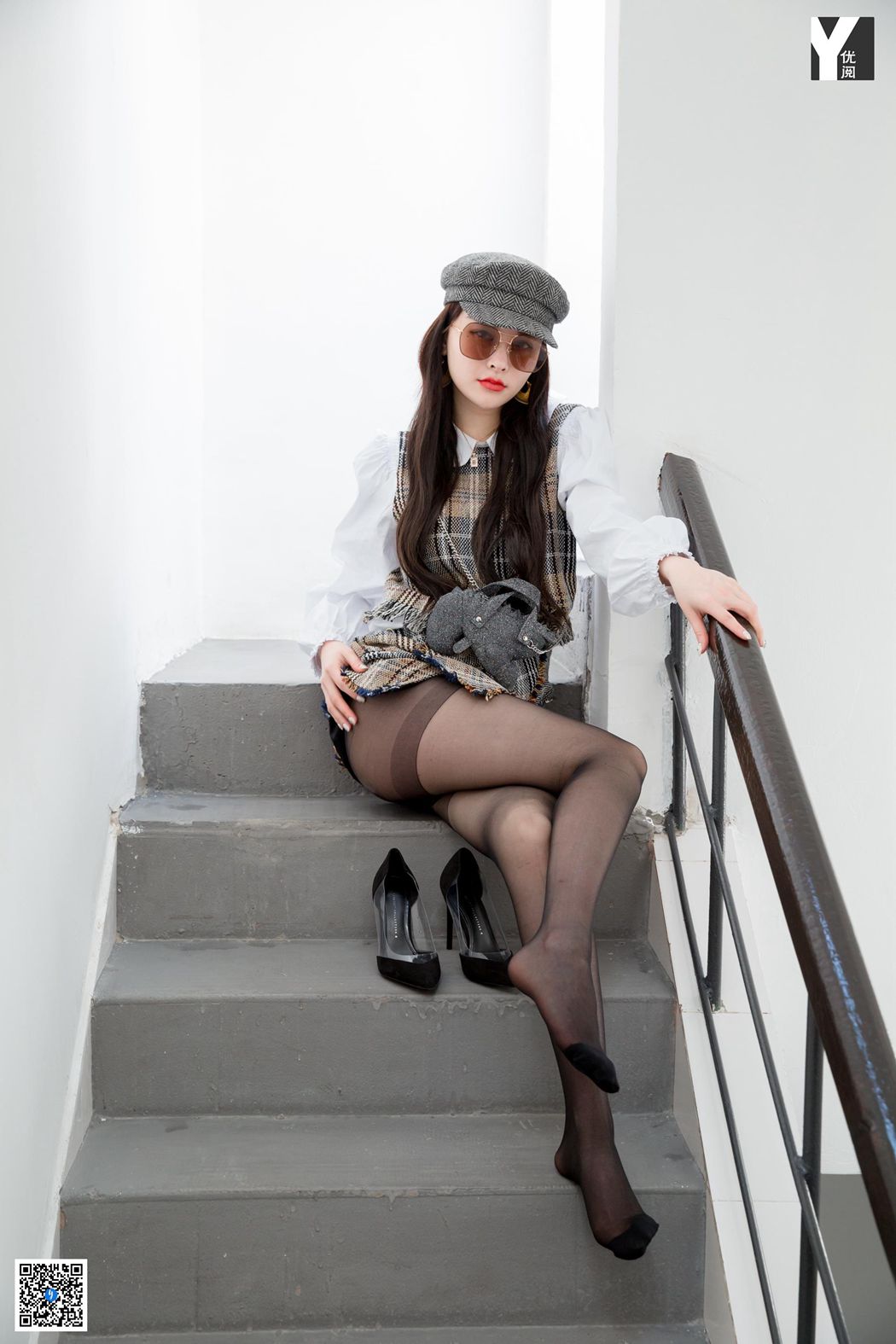 图片[15]-[IESS异思趣向] 2020.04.22 丝享家 725：喵姐《玩味格子套装》在线浏览 – 速更版-美库