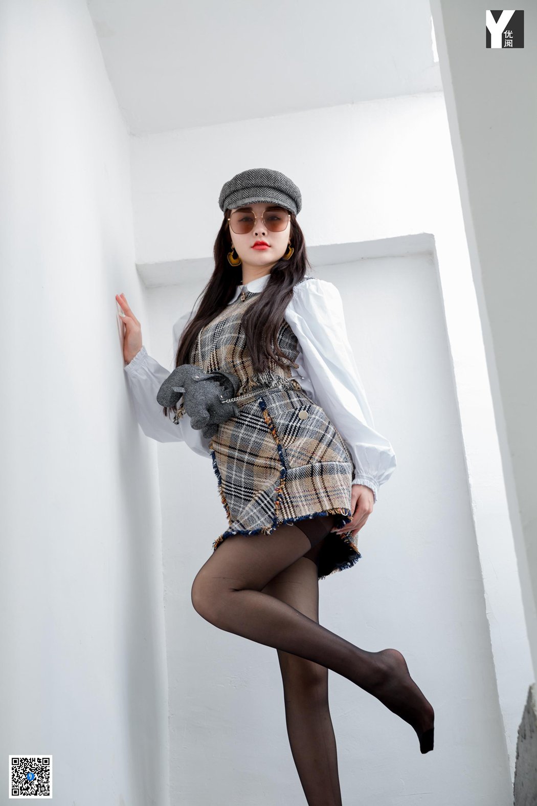 图片[56]-[IESS异思趣向] 2020.04.22 丝享家 725：喵姐《玩味格子套装》在线浏览 – 速更版-美库