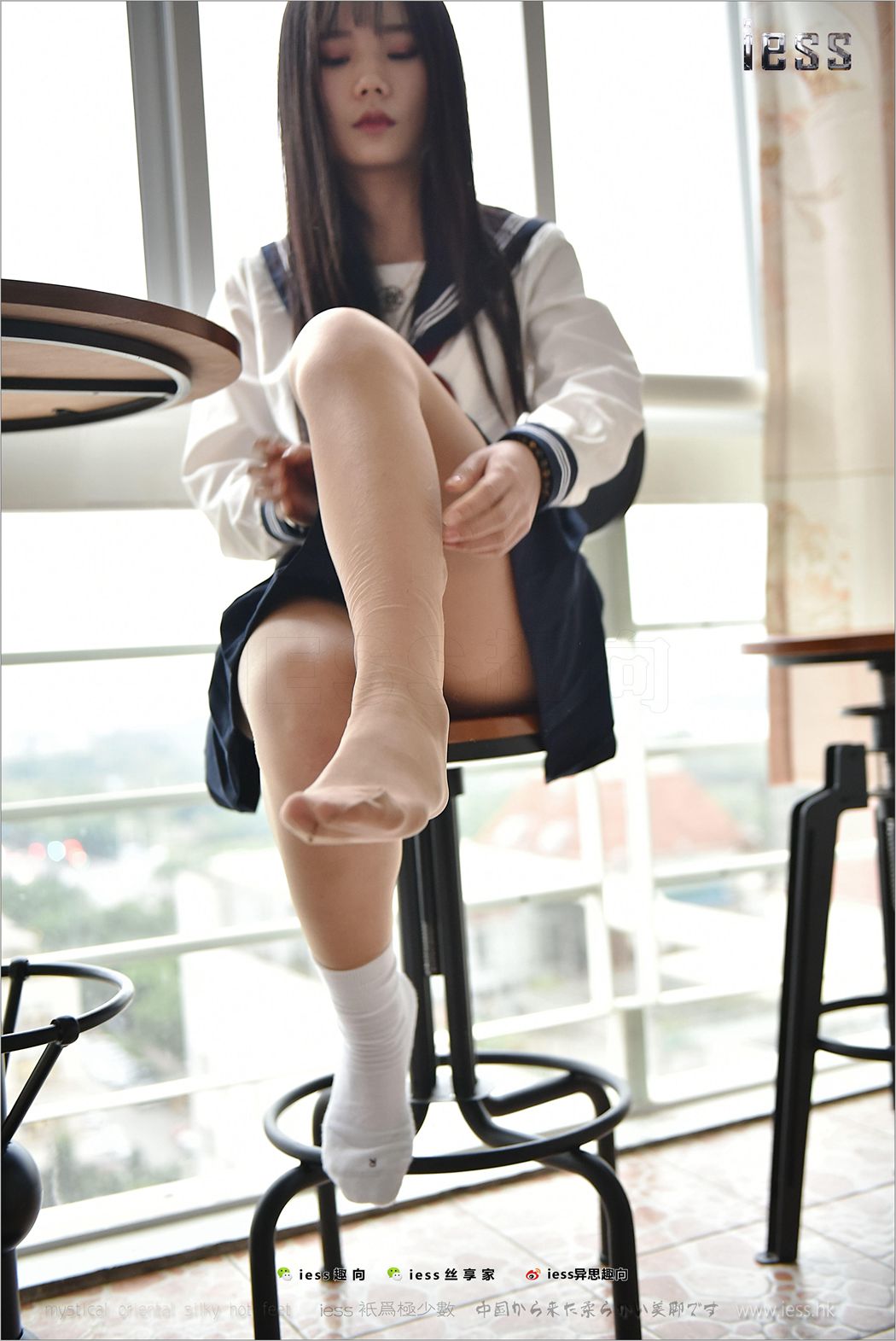 图片[80]-[IESS异思趣向] 2017.09.06 丝足便当148：《棉袜JK》琪琪 在线浏览 – 速更版-美库