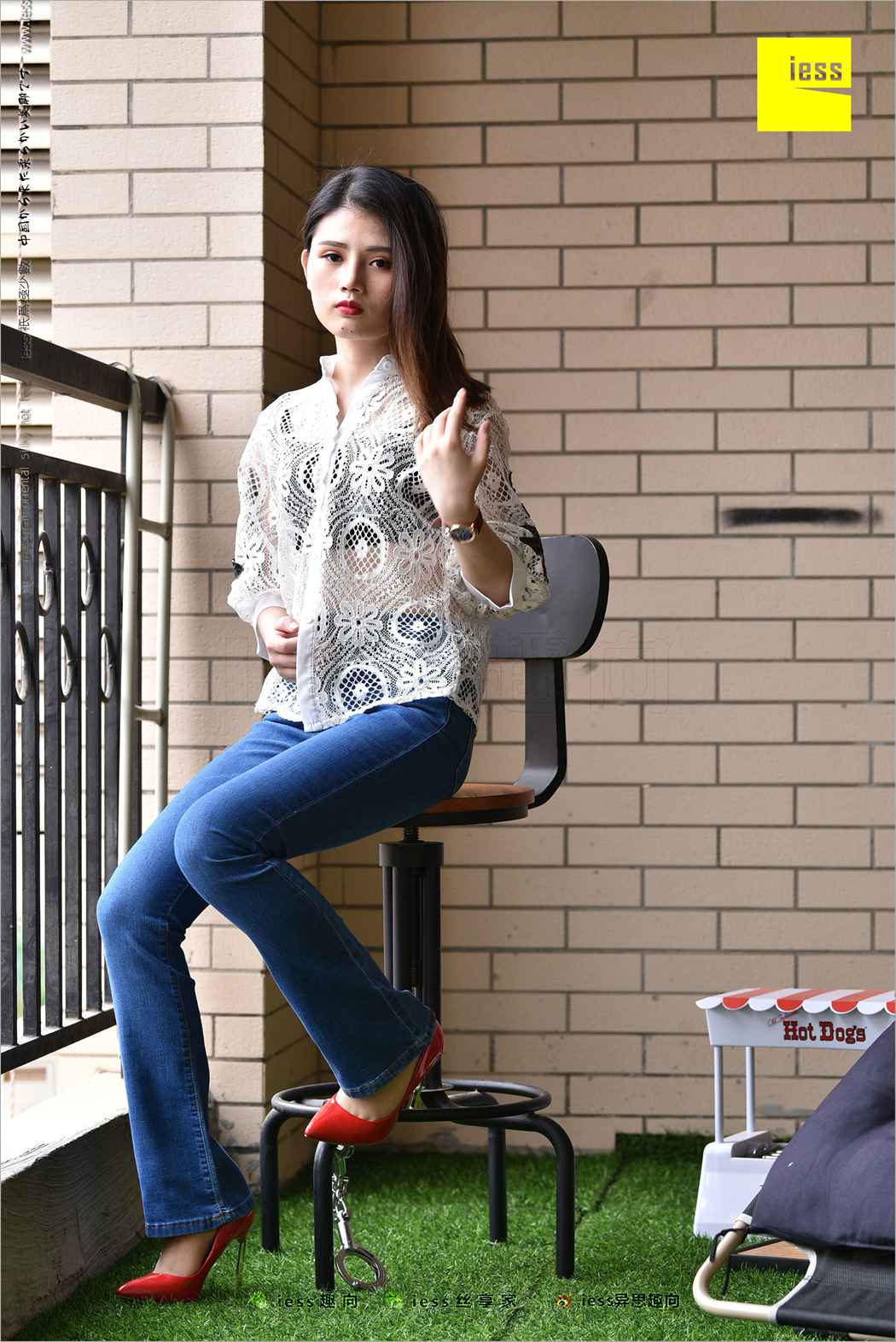 图片[56]-[IESS异思趣向] 2018.04.28 丝足便当224：《牛仔裤、新模特和红色高跟鞋》广炎 在线浏览 – 速更版-美库