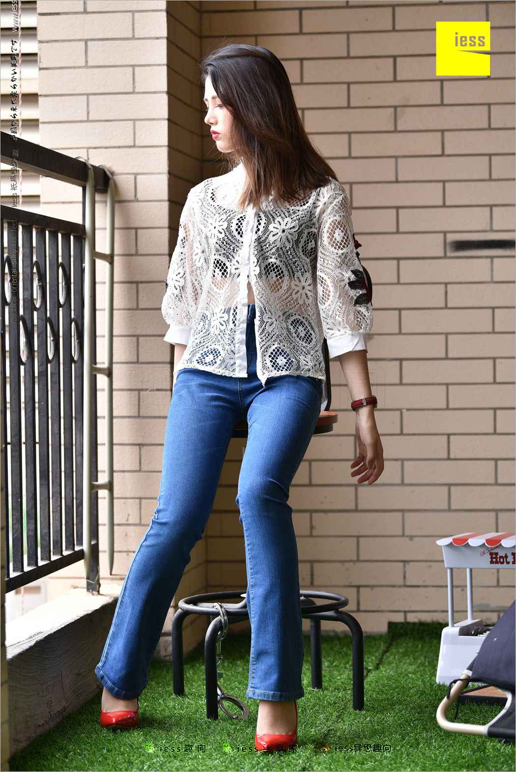图片[32]-[IESS异思趣向] 2018.04.28 丝足便当224：《牛仔裤、新模特和红色高跟鞋》广炎 在线浏览 – 速更版-美库