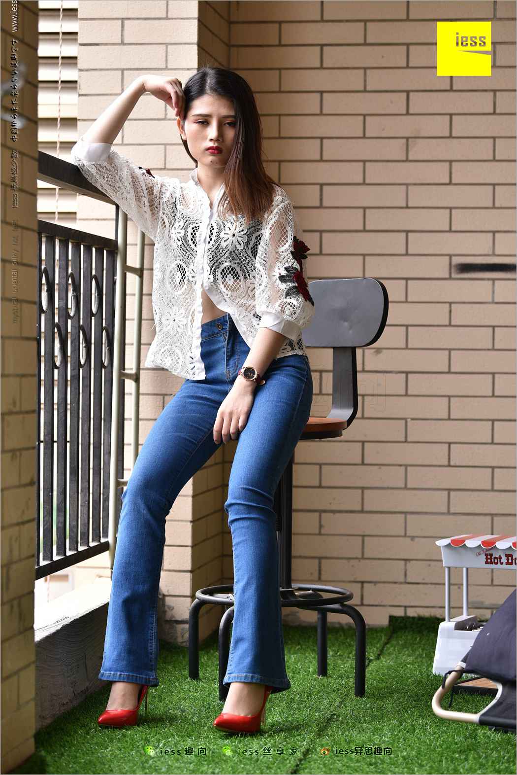 图片[27]-[IESS异思趣向] 2018.04.28 丝足便当224：《牛仔裤、新模特和红色高跟鞋》广炎 在线浏览 – 速更版-美库