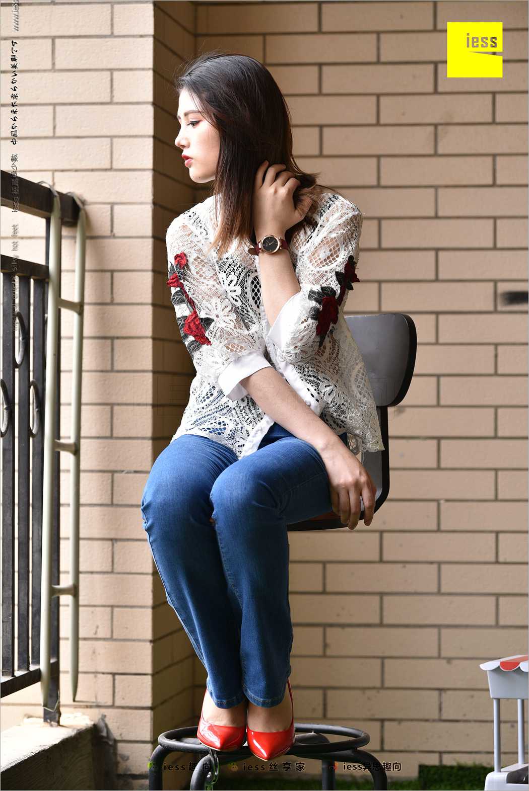图片[44]-[IESS异思趣向] 2018.04.28 丝足便当224：《牛仔裤、新模特和红色高跟鞋》广炎 在线浏览 – 速更版-美库