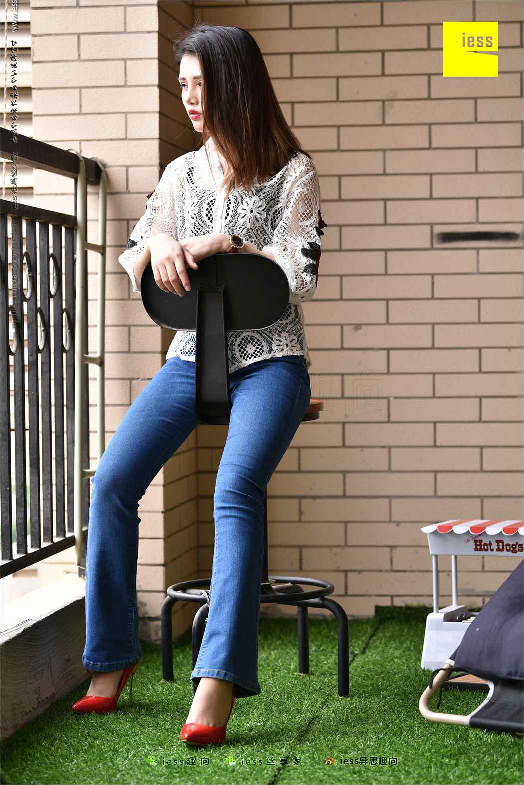 图片[34]-[IESS异思趣向] 2018.04.28 丝足便当224：《牛仔裤、新模特和红色高跟鞋》广炎 在线浏览 – 速更版-美库