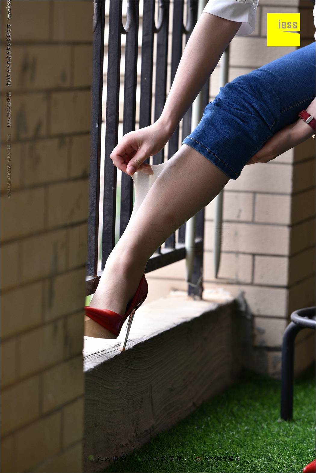 图片[39]-[IESS异思趣向] 2018.04.28 丝足便当224：《牛仔裤、新模特和红色高跟鞋》广炎 在线浏览 – 速更版-美库
