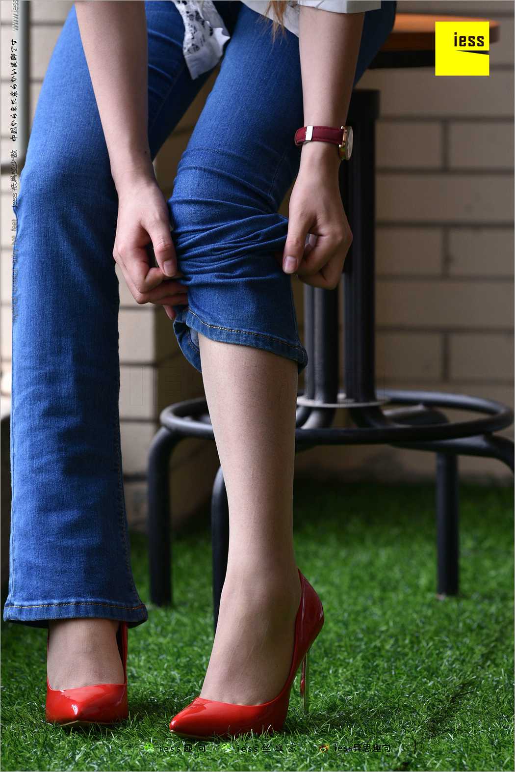图片[63]-[IESS异思趣向] 2018.04.28 丝足便当224：《牛仔裤、新模特和红色高跟鞋》广炎 在线浏览 – 速更版-美库