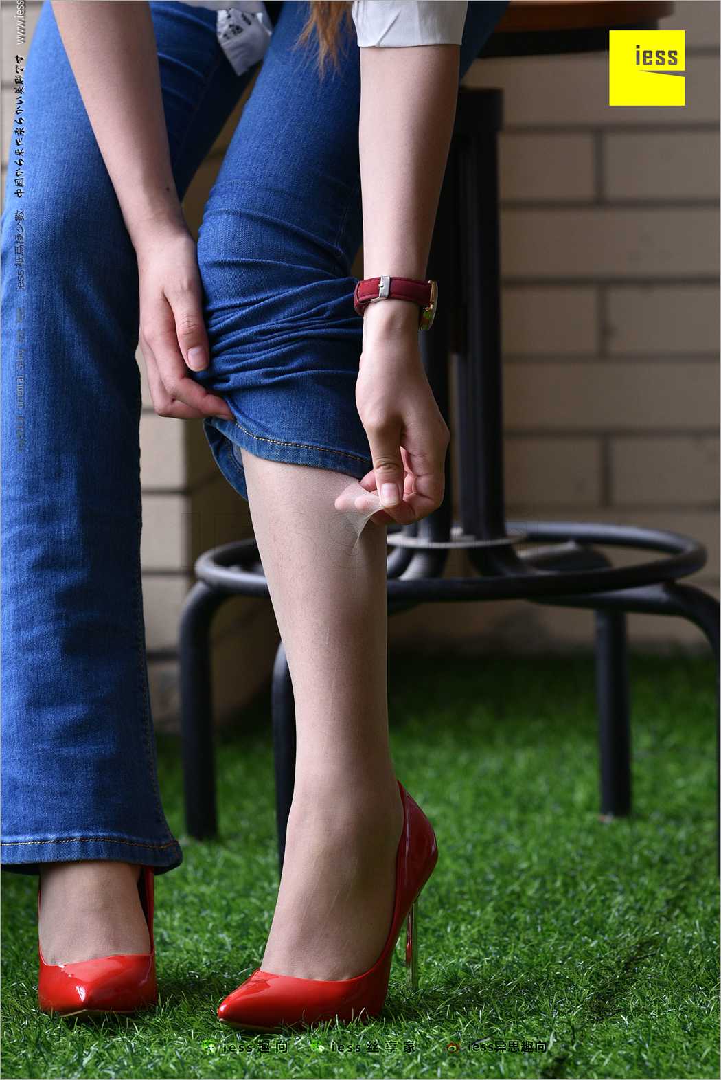 图片[18]-[IESS异思趣向] 2018.04.28 丝足便当224：《牛仔裤、新模特和红色高跟鞋》广炎 在线浏览 – 速更版-美库