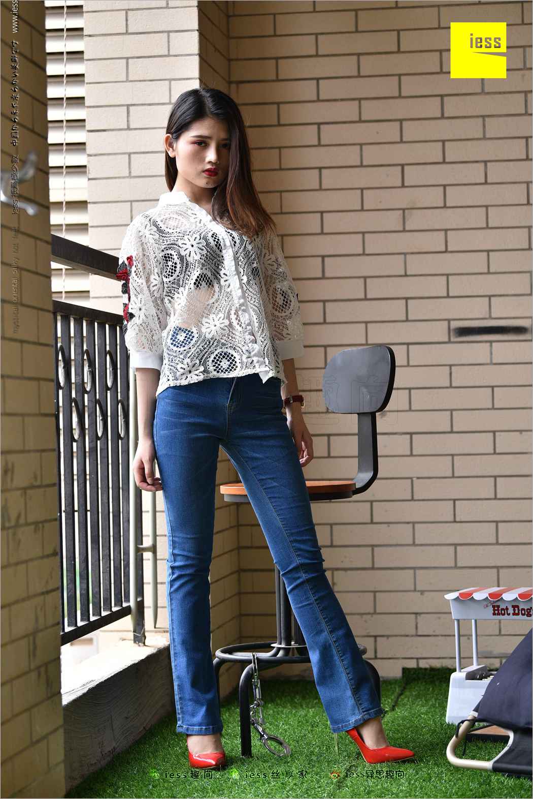 图片[68]-[IESS异思趣向] 2018.04.28 丝足便当224：《牛仔裤、新模特和红色高跟鞋》广炎 在线浏览 – 速更版-美库