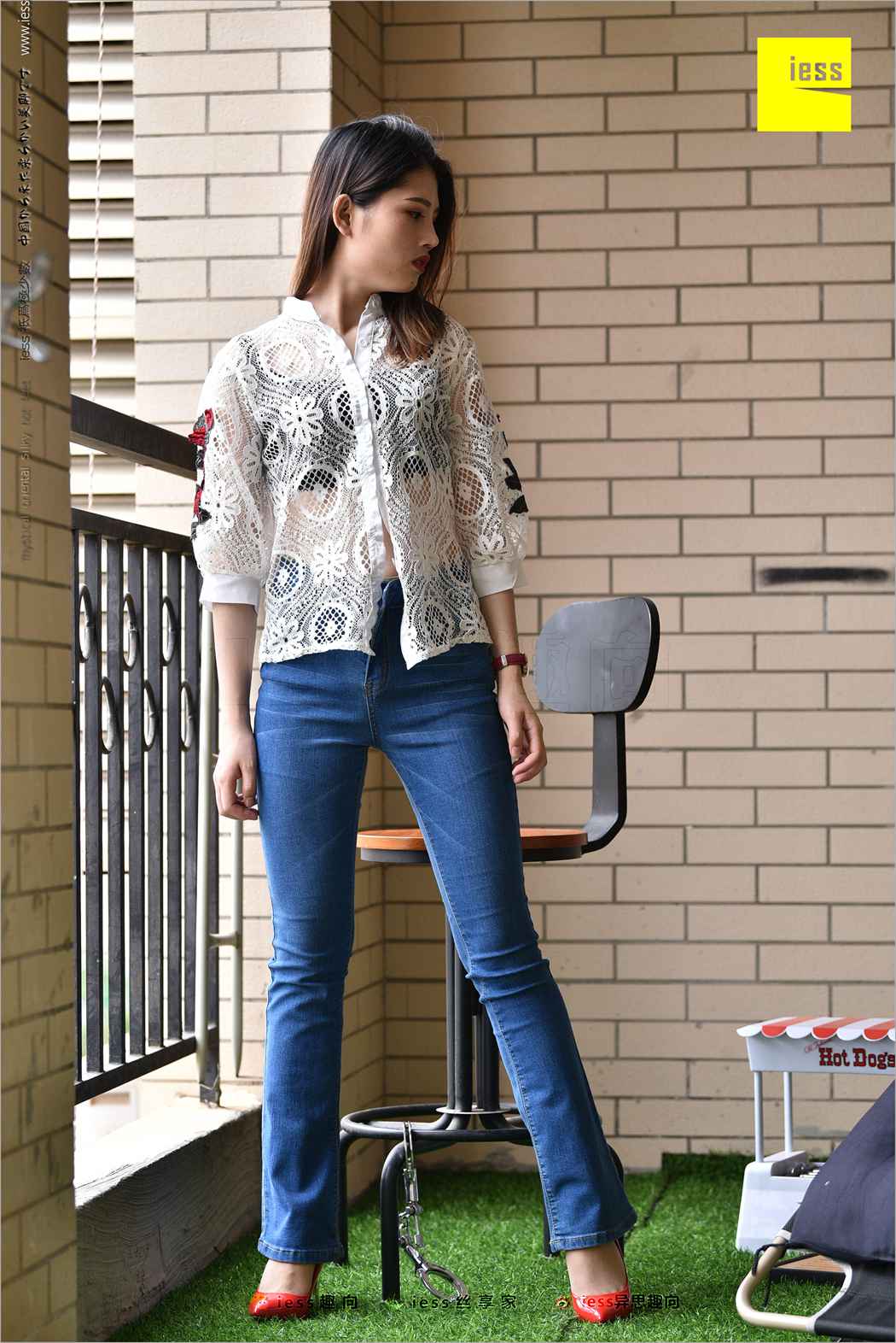 图片[57]-[IESS异思趣向] 2018.04.28 丝足便当224：《牛仔裤、新模特和红色高跟鞋》广炎 在线浏览 – 速更版-美库