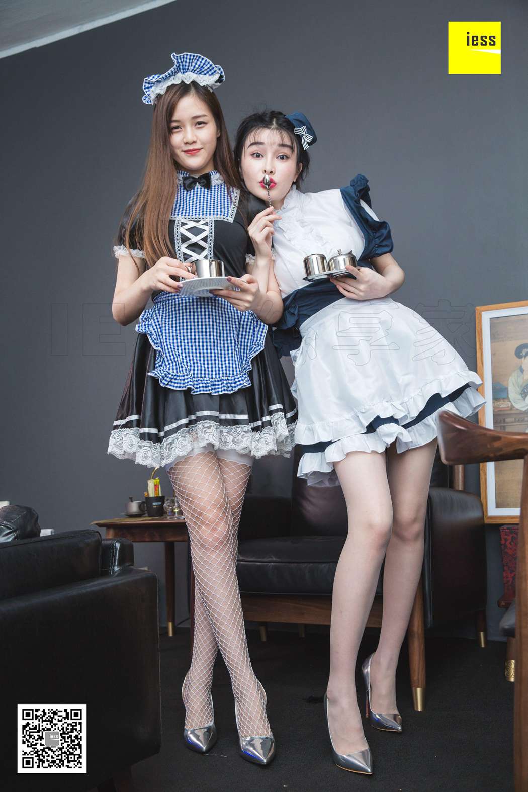 图片[24]-[IESS异思趣向] 2018.11.07《魔鬼周三》特刊41期：九妹、梦梦 双生女仆 在线浏览 – 速更版-美库