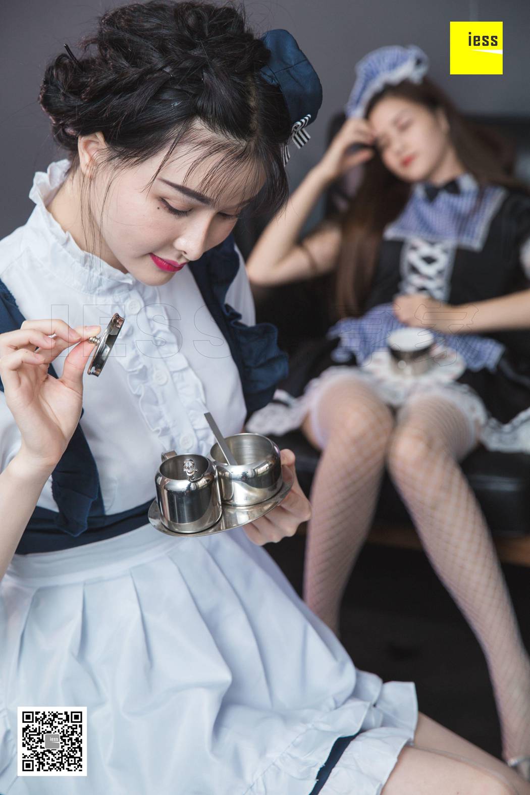 图片[61]-[IESS异思趣向] 2018.11.07《魔鬼周三》特刊41期：九妹、梦梦 双生女仆 在线浏览 – 速更版-美库