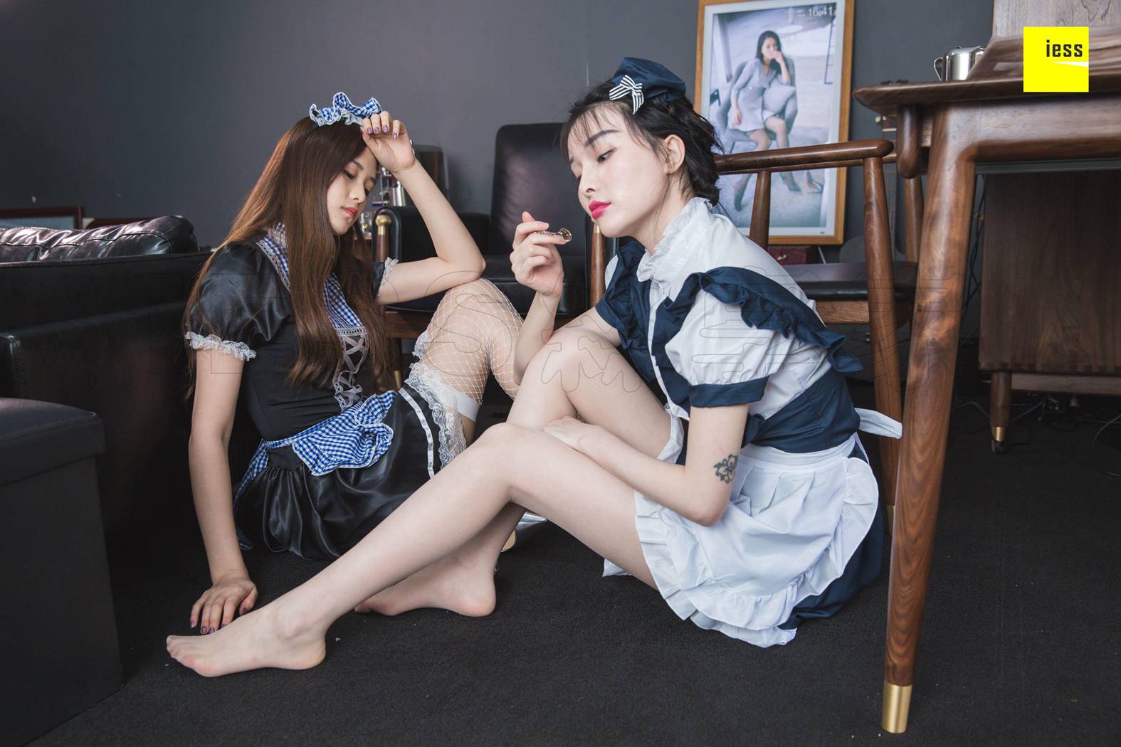 图片[5]-[IESS异思趣向] 2018.11.07《魔鬼周三》特刊41期：九妹、梦梦 双生女仆 在线浏览 – 速更版-美库