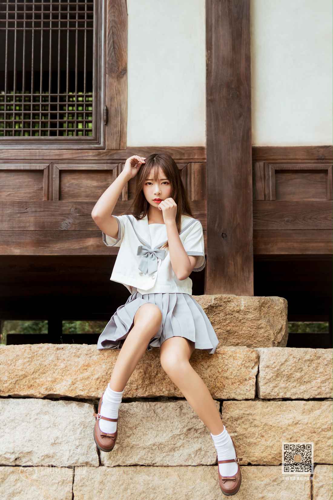 图片[38]-[YALAYI雅拉伊] 2019.11.25 No.471 越秀百褶裙少女 阿禾 在线浏览 – 速更版-美库