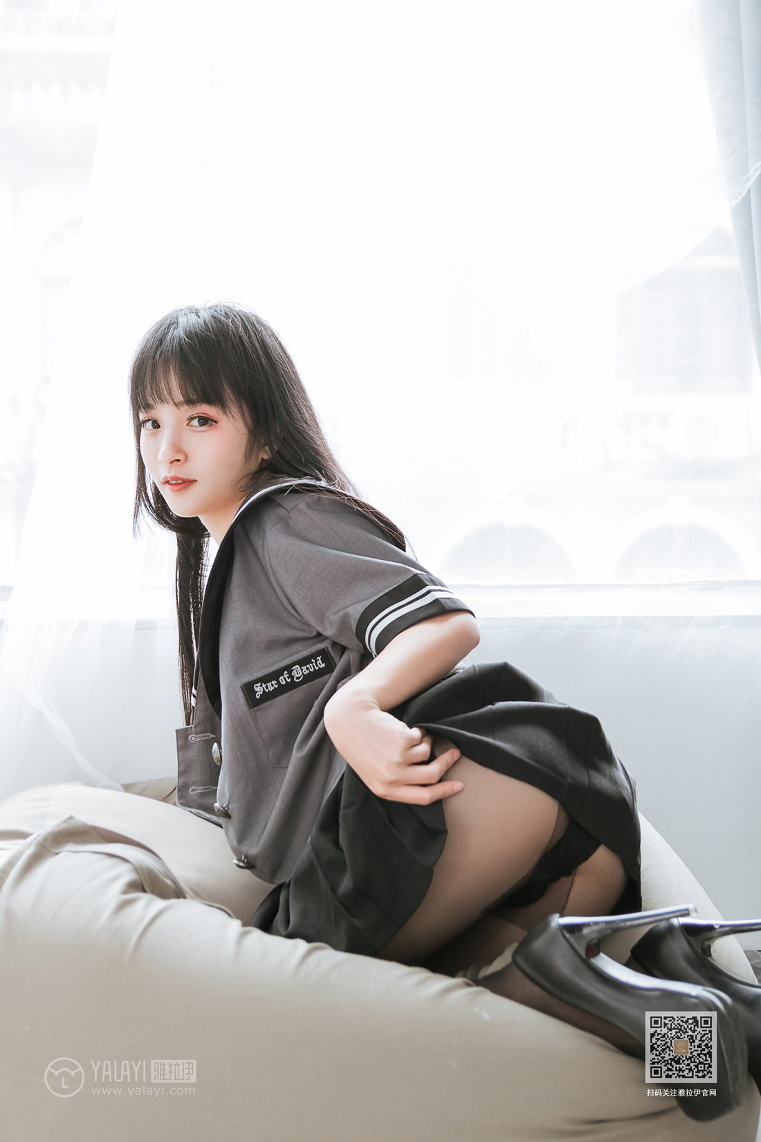 图片[23]-[YALAYI雅拉伊] 2020.04.10 Vol.600 疯狂的jk学妹 艾丽 在线浏览 – 速更版-美库