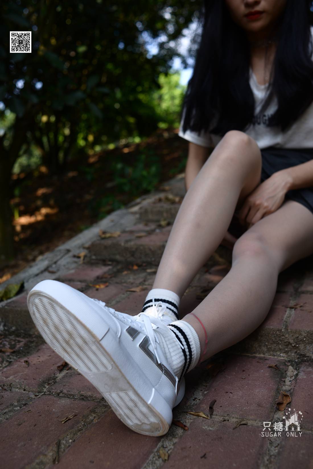 图片[216]-[只糖棉袜] NO.043 文文 包臀裙肉丝棉袜小白鞋 在线浏览 – 速更版-美库