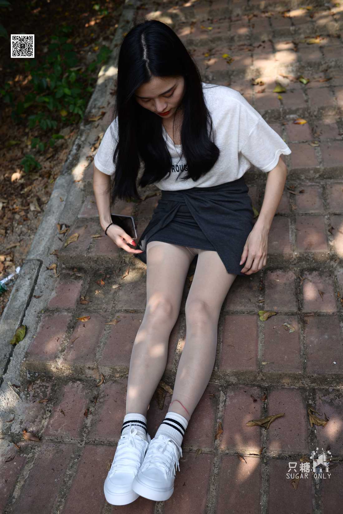 图片[282]-[只糖棉袜] NO.043 文文 包臀裙肉丝棉袜小白鞋 在线浏览 – 速更版-美库
