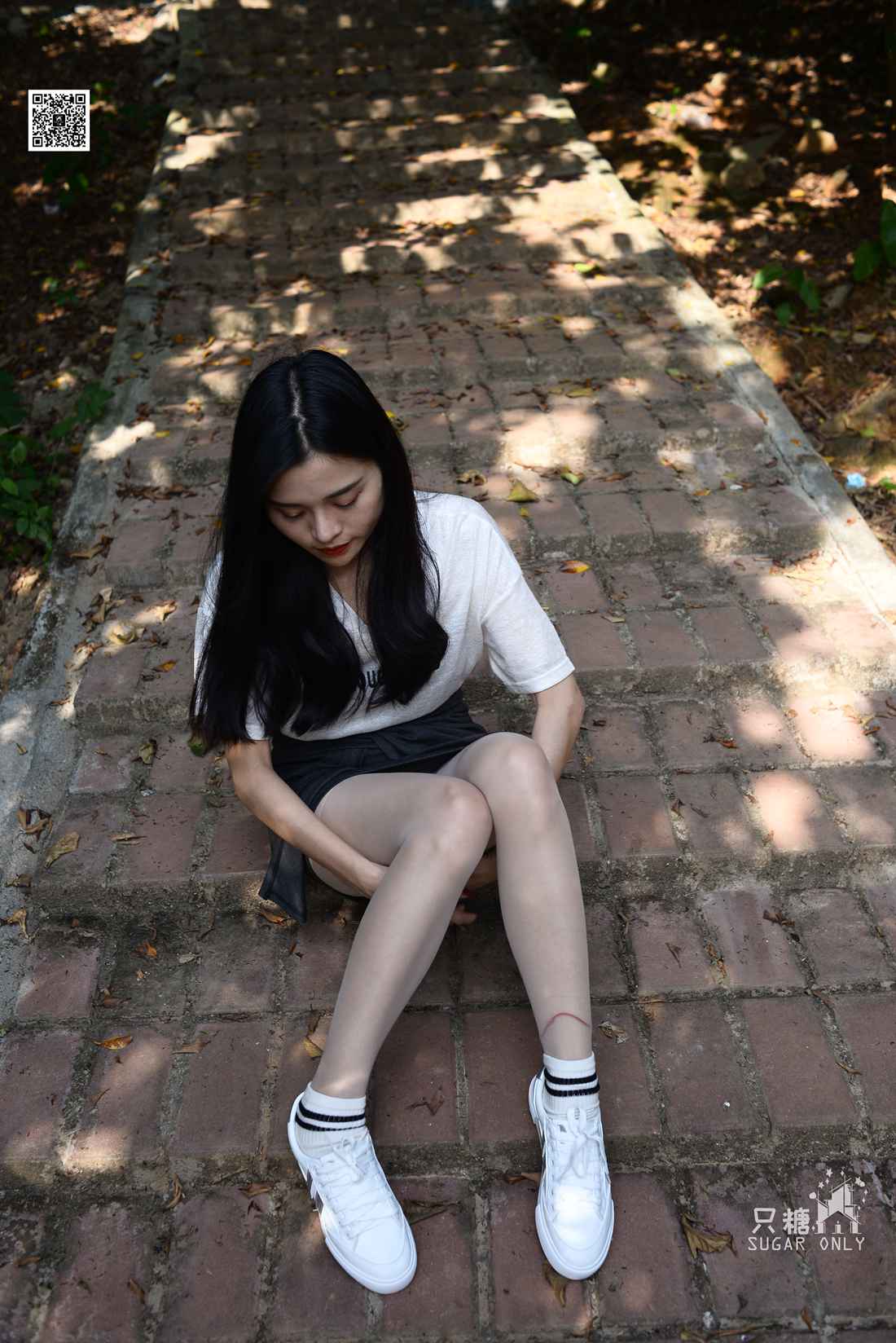 图片[138]-[只糖棉袜] NO.043 文文 包臀裙肉丝棉袜小白鞋 在线浏览 – 速更版-美库