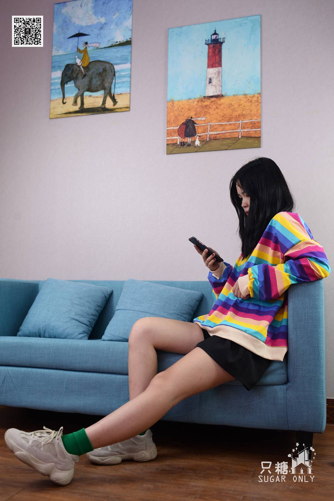 图片[280]-[只糖棉袜] NO.045 野鹿 彩虹糖给我一颗好不好 在线浏览 – 速更版-美库