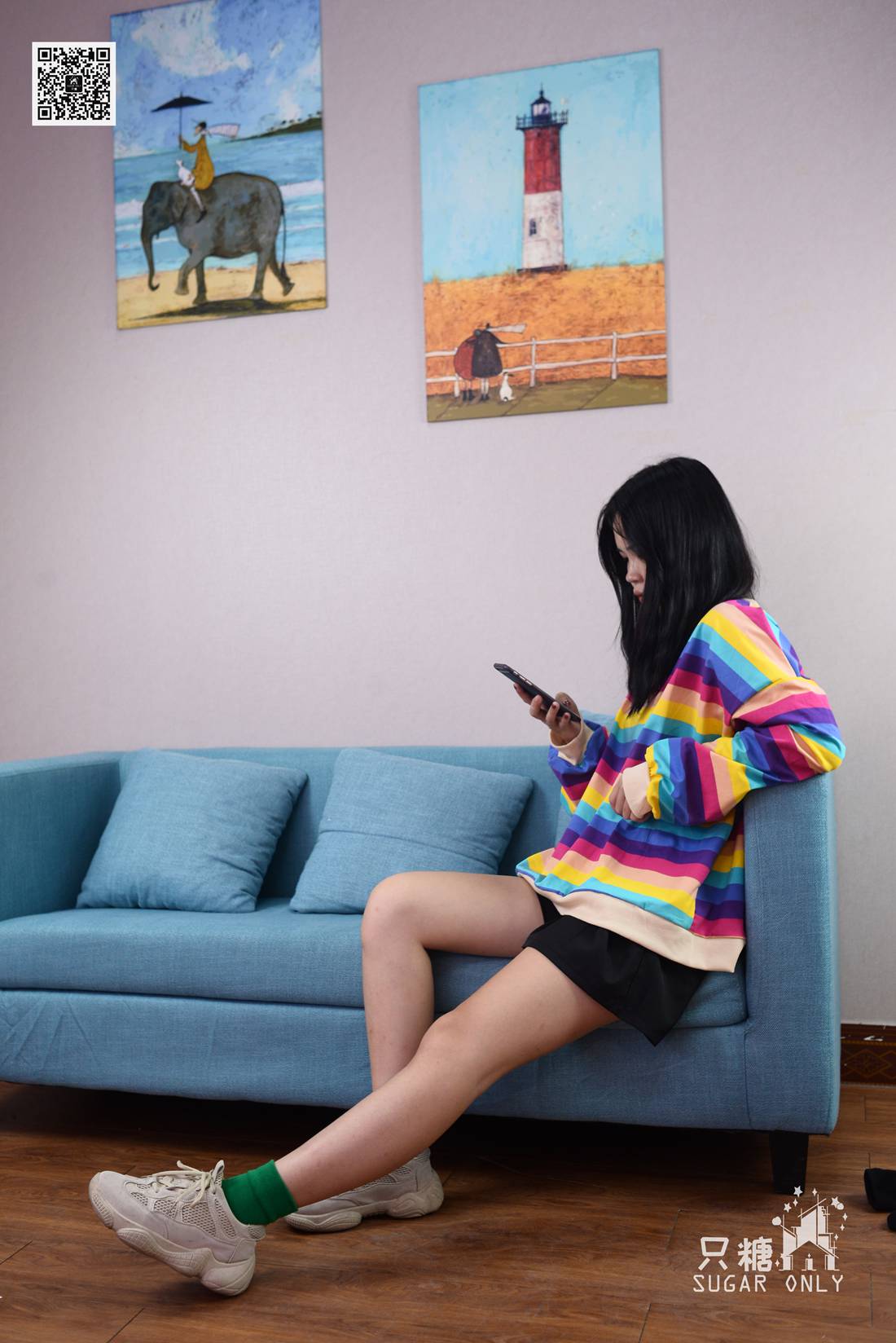 图片[175]-[只糖棉袜] NO.045 野鹿 彩虹糖给我一颗好不好 在线浏览 – 速更版-美库