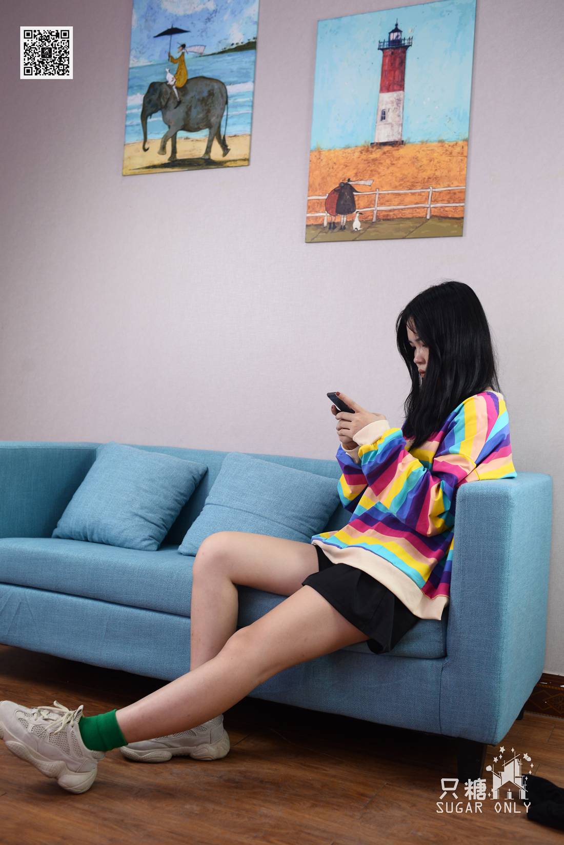 图片[66]-[只糖棉袜] NO.045 野鹿 彩虹糖给我一颗好不好 在线浏览 – 速更版-美库