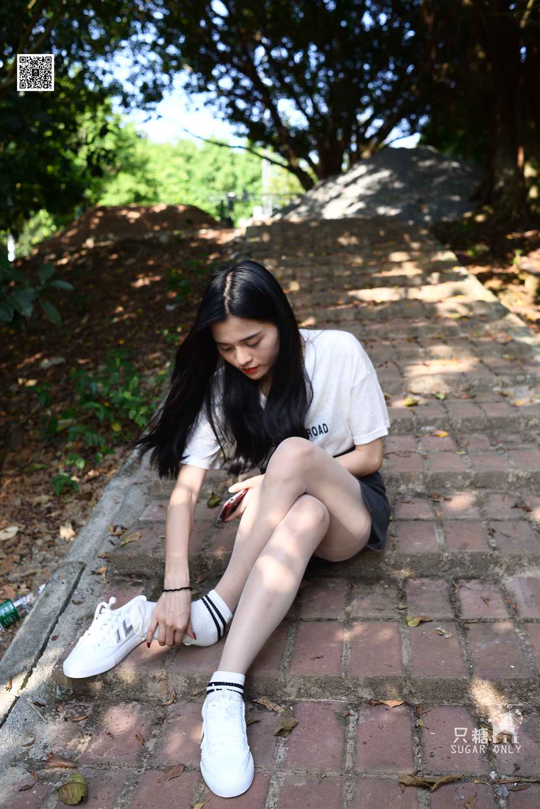 图片[61]-[只糖棉袜] NO.043 文文 包臀裙肉丝棉袜小白鞋 在线浏览 – 速更版-美库