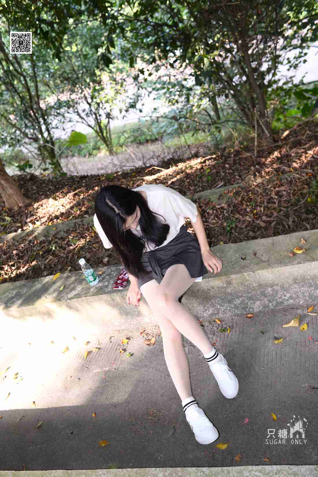 图片[200]-[只糖棉袜] NO.043 文文 包臀裙肉丝棉袜小白鞋 在线浏览 – 速更版-美库