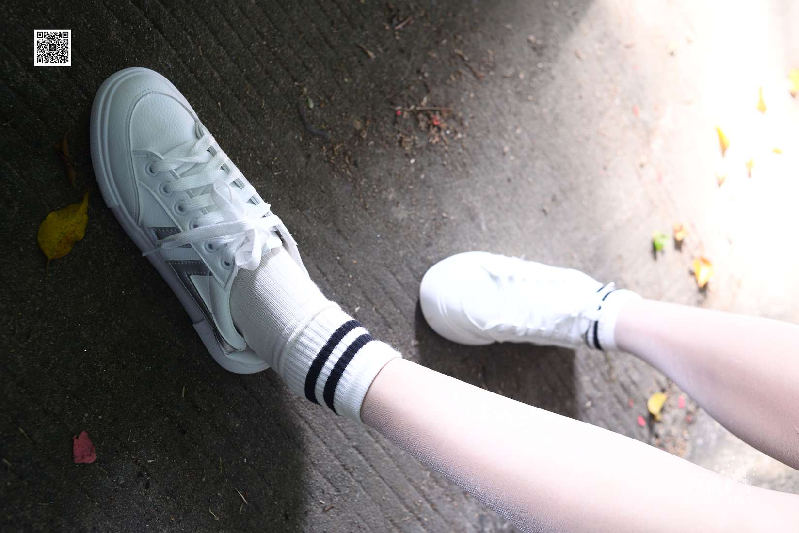 图片[213]-[只糖棉袜] NO.043 文文 包臀裙肉丝棉袜小白鞋 在线浏览 – 速更版-美库