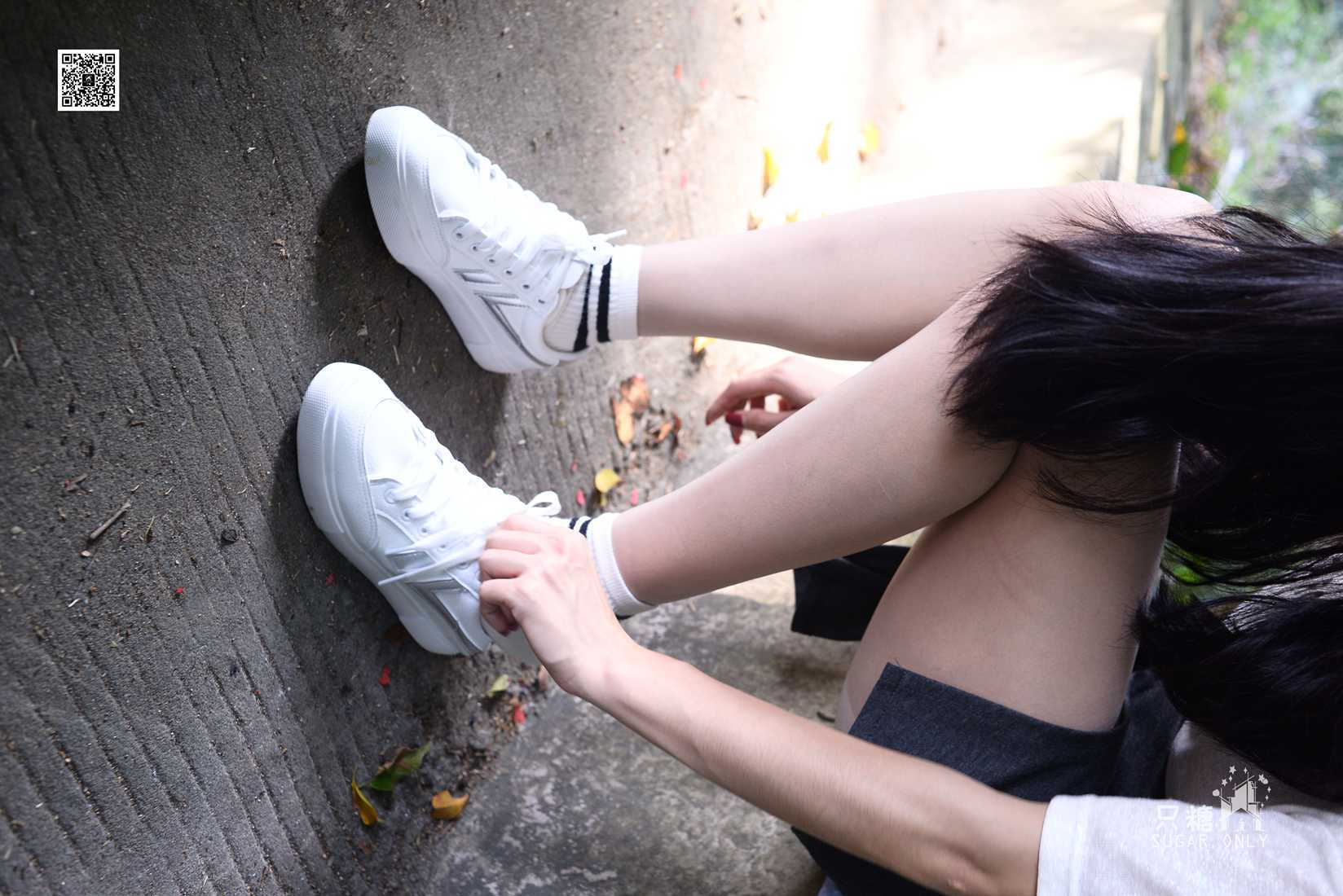 图片[36]-[只糖棉袜] NO.043 文文 包臀裙肉丝棉袜小白鞋 在线浏览 – 速更版-美库