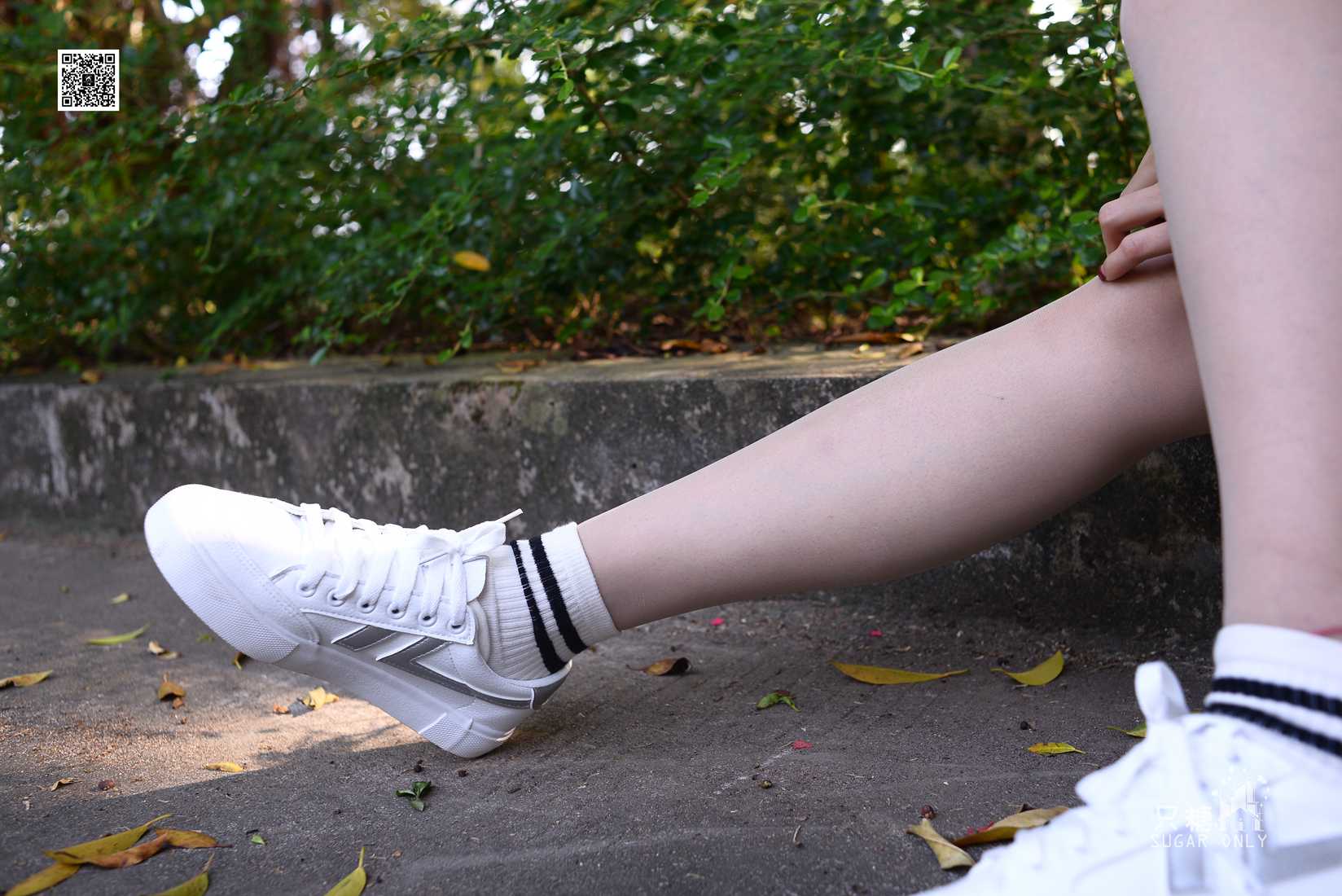 图片[6]-[只糖棉袜] NO.043 文文 包臀裙肉丝棉袜小白鞋 在线浏览 – 速更版-美库