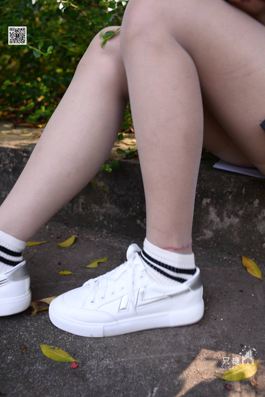 图片[19]-[只糖棉袜] NO.043 文文 包臀裙肉丝棉袜小白鞋 在线浏览 – 速更版-美库