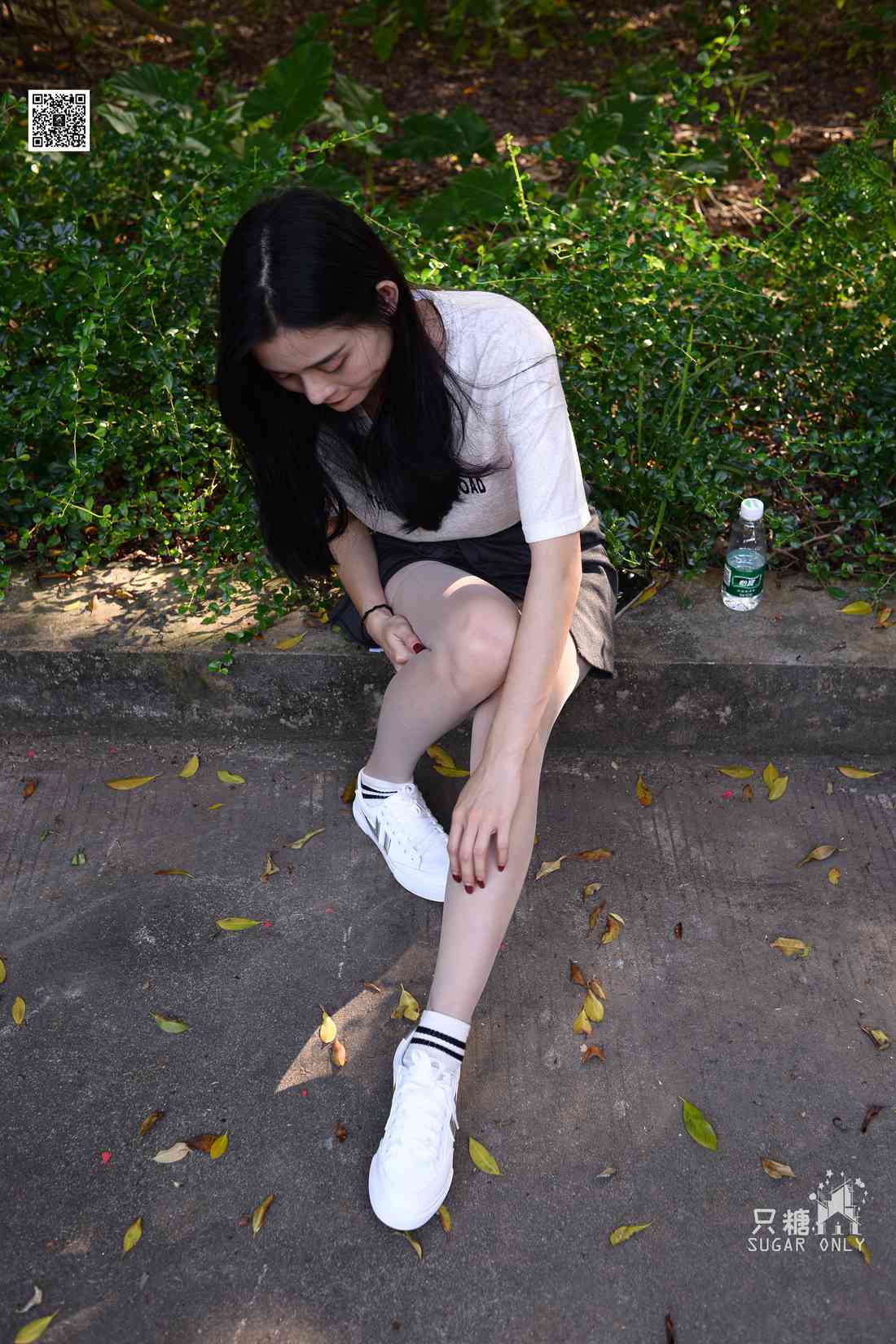 图片[218]-[只糖棉袜] NO.043 文文 包臀裙肉丝棉袜小白鞋 在线浏览 – 速更版-美库