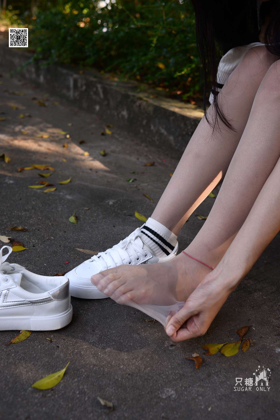 图片[286]-[只糖棉袜] NO.043 文文 包臀裙肉丝棉袜小白鞋 在线浏览 – 速更版-美库