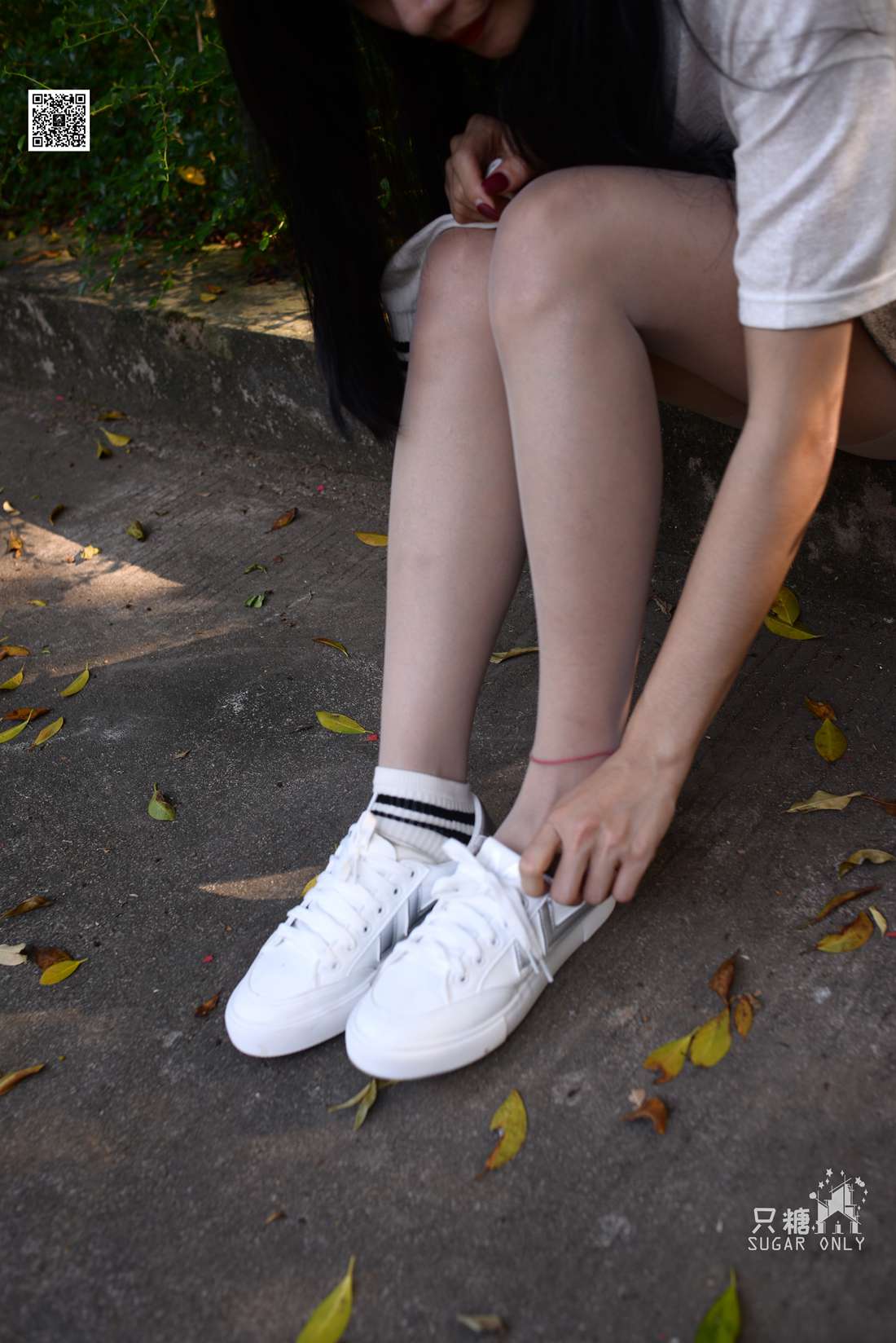 图片[197]-[只糖棉袜] NO.043 文文 包臀裙肉丝棉袜小白鞋 在线浏览 – 速更版-美库
