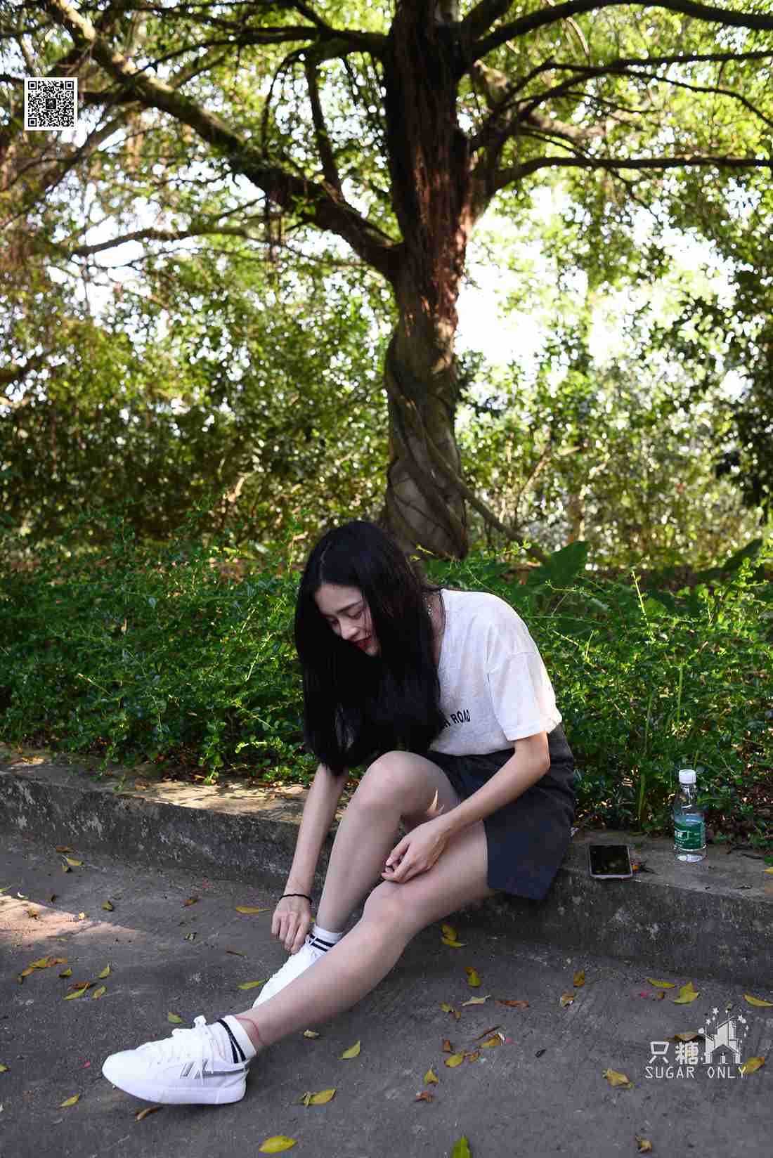 图片[67]-[只糖棉袜] NO.043 文文 包臀裙肉丝棉袜小白鞋 在线浏览 – 速更版-美库