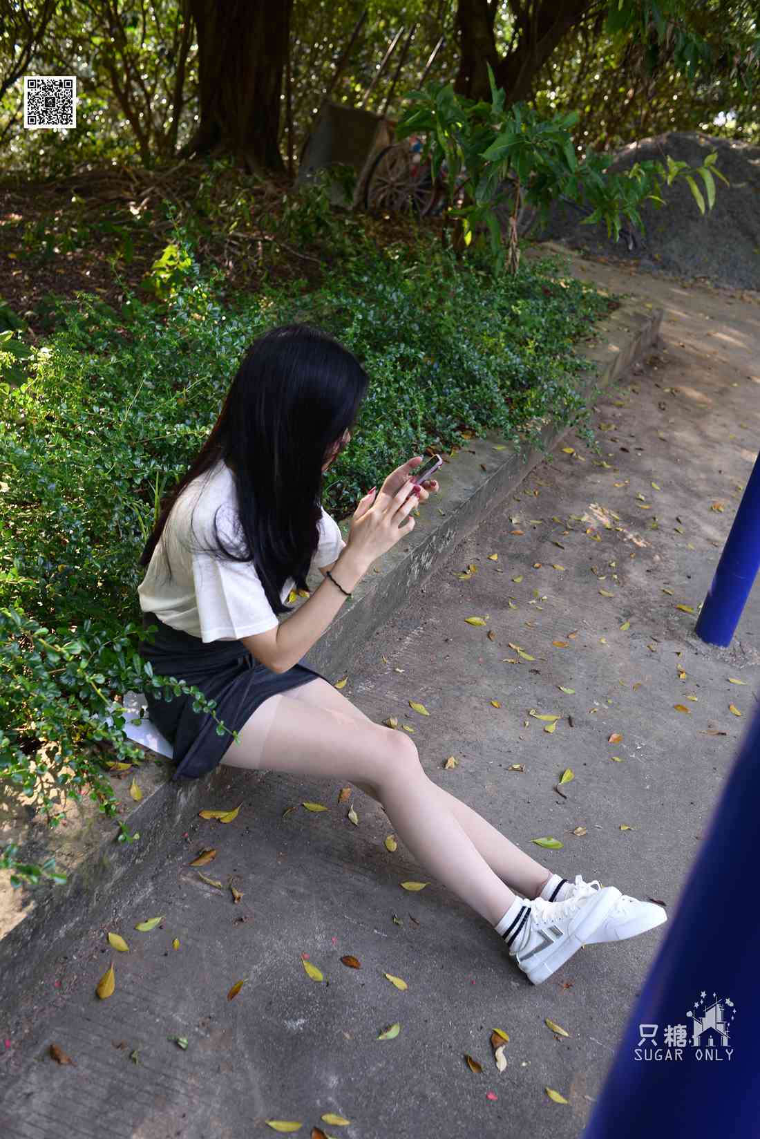 图片[214]-[只糖棉袜] NO.043 文文 包臀裙肉丝棉袜小白鞋 在线浏览 – 速更版-美库