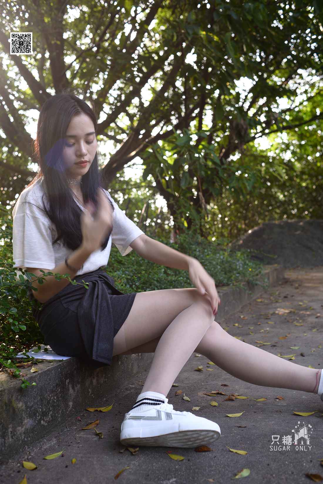 图片[82]-[只糖棉袜] NO.043 文文 包臀裙肉丝棉袜小白鞋 在线浏览 – 速更版-美库