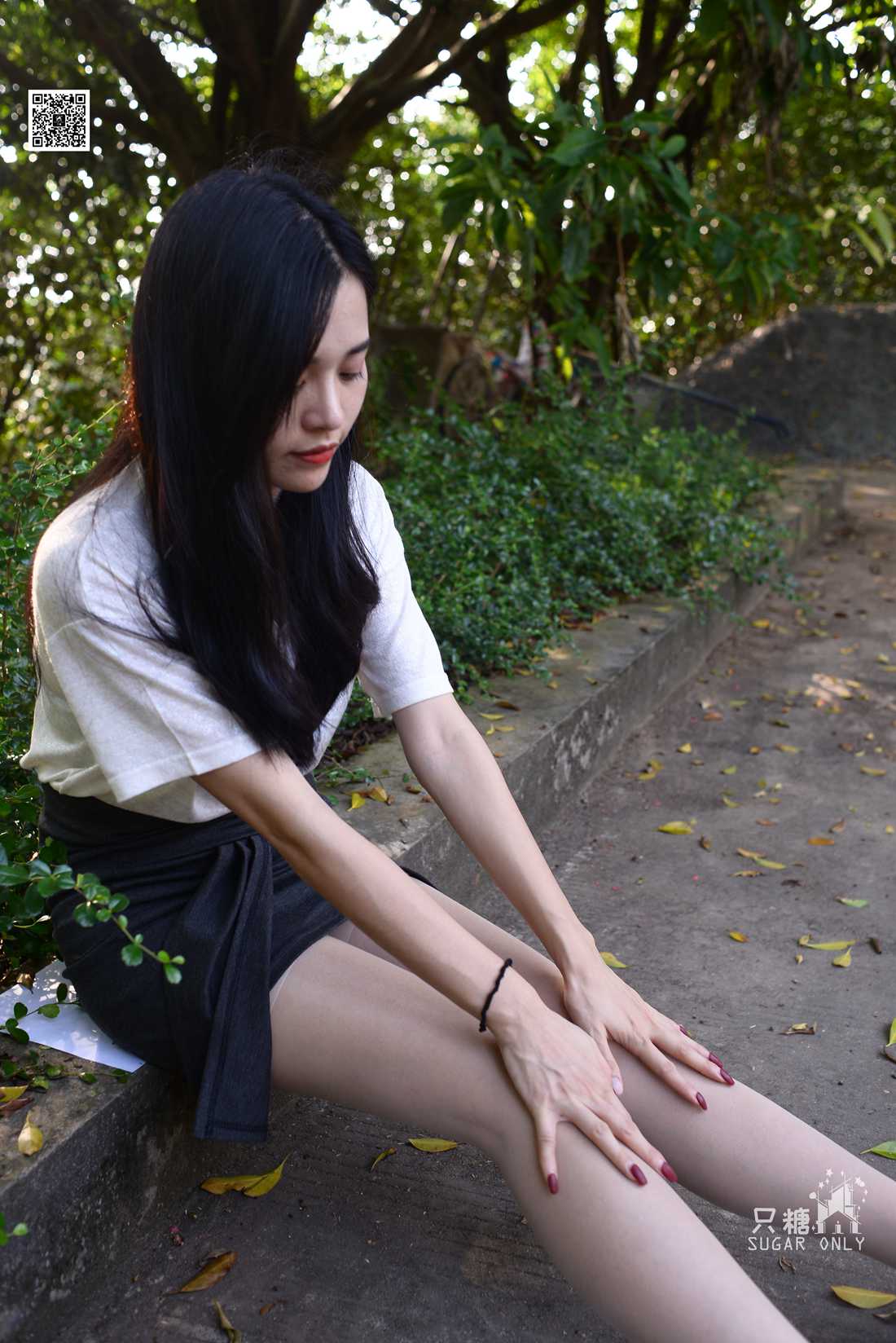 图片[272]-[只糖棉袜] NO.043 文文 包臀裙肉丝棉袜小白鞋 在线浏览 – 速更版-美库