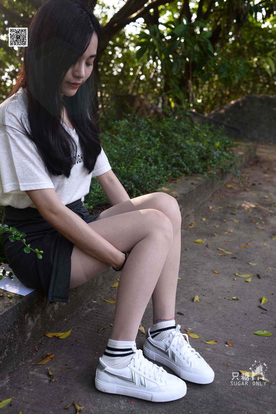 图片[148]-[只糖棉袜] NO.043 文文 包臀裙肉丝棉袜小白鞋 在线浏览 – 速更版-美库